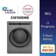 Sharp 9KG Inverter Front Load Washing Machine ESFH9BMB