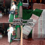 SONGKET PUCCA KOMBINASI SONGKET TENUN TANGAN BATAK WARNA HIJAU