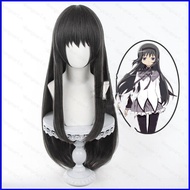 YB Puella Magi Madoka Magica Akemi Homura Cosplay Wig Anime Hair Hairpiece Heat Resistant Halloween Party