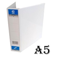 28 INSERT BINDER WHITE RING FILE 2D A5 40mm 2D PVC (WHITE)