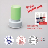 Custom Pre Ink Stamp Chop / Flash Stamp / Company Chop / Office Chop -Round Stamp Chop YDM30mm