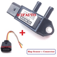 03L906051B for Audi VW Skoda Seat 1.6 2.0 TDi DPF Exhaust Pressure Sensor +Connector 03L 906 051B, 0