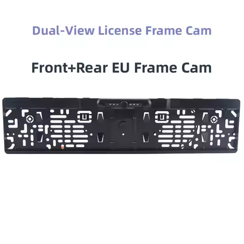 Wired New EU Front Rear View License Frame Camera With Night Vision Infrared Camera