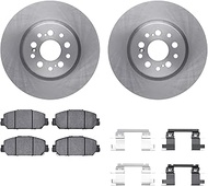 Dynamic Friction Company Front Brake Rotors with 5000 Advanced Brake Pads includes Hardware 6512-592