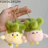 FDSFD พร้อมเสียง จี้ผักไก่ ผ้าฝ้ายพีพี ยัดไส้ พวงกุญแจไก่กะหล่ำปลี เครื่องประดับแขวนประดับ นุ่มนุ่มๆ