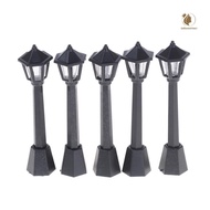[PE] 5PCS Street Light Lamp Antique Imitation Fairy Garden Home Miniature Landscape TH