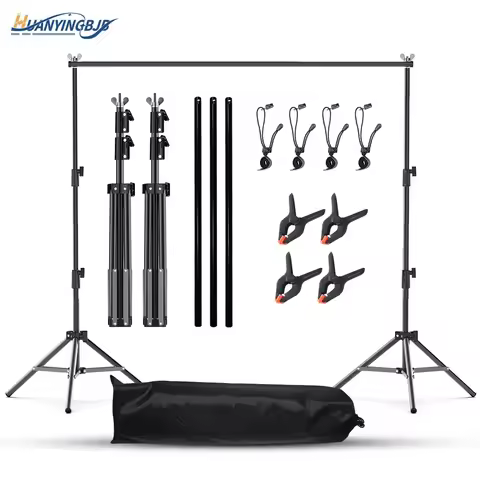 Photography Backdrop Stand 2.6MX3M Adjustable Photo Studio Background Support System Backdrops With