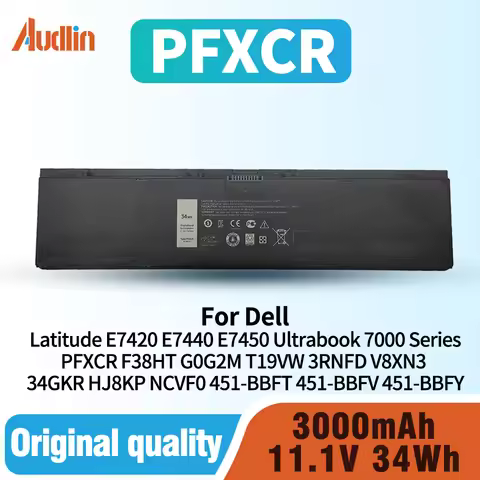 PFXCR 11.1V Laptop Battery F38HT G0G2M T19VW 3RNFD 34GKR 451-BBFT for Dell Latitude E7420 E7440 E745