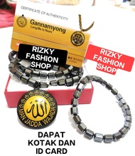 kalung magnet kalung kesehatan gratis kotak dan gelang magnet 99 biji/tasbih