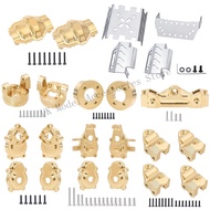Metal Brass Front Steering Group Rear Axle Mount for 1/10 YK4102 YK4103 1/8 YK4082 YiKong MJX H8H RC