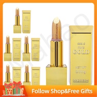 Mabao Sparkle Lipstick Gold Bar Design Waterproof Long Lasting Moisturizing Smooth Lip Makeup Cosmetics 3.5g