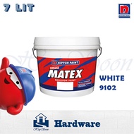 7L Nippon Paint Super Matex Interior Wall Emulsion Paint (White 9102)