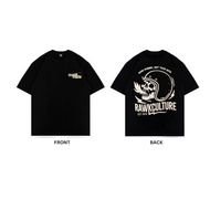 rawkculture soul tshirt - ( 200 GSM ) HIGH COLLAR VINTAGE SILKSCREEN PRINTING OVERSIZE UNISEX motorc