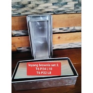 Brownie pan contains 2 pans 22X8X624X10X6