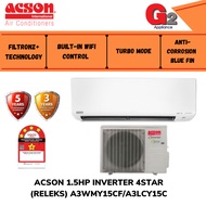 ACSON 1.5HP INVERTER (RELEKS) A3WMY15CF/A3LCY15C (4STAR)