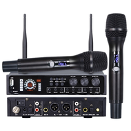 Wireless Microphone System Single Cordless Microphone Set UHF Professional Dynamic Mic Metal for Karaoke Home Church