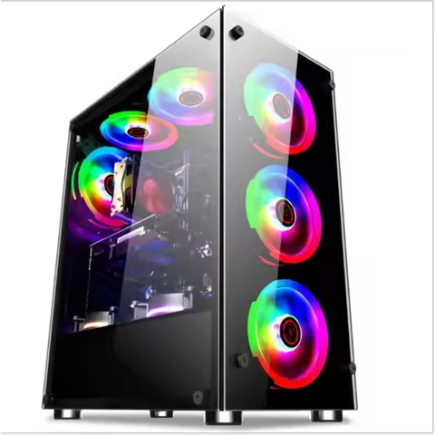 Game Desktop Host Core I7 CPU 256G SSD Power Supply PC Gaming Desktop Computer office desktop