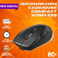 3Dconnexion CadMouse Compact Wireless Mouse (3DX-700118) – Bluetooth & 2.4GHz, 7200 DPI, Ergonomic D