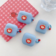 AirPods Case for iPhone AirPods Pro 2 AirPods 3 AirPods 1/2 AirPods 4 Cartoon Apple Pattern Earphone