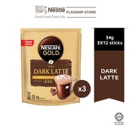 NESCAFE GOLD Dark Latte 12 Sticks (34g) Bundle of 3