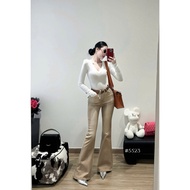 QC 5523 flared pants with belt 105cm