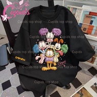 Cupids Faux Embroidery Cheerleading Cartoon Pet Crew Graphic Oversized Unisex Tee