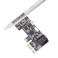 PCIE Hard Disk Card PCI-E to Two Ports sata3.0 Adapter Card Support 2U Small Chassis Half High Baffl