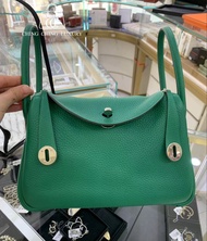 Sold🌈Hermes💚Lindy 26💚絲絨綠銀扣🌈99新🌈TC皮🌟lindy26🌟Lindy🌟愛馬仕🌟