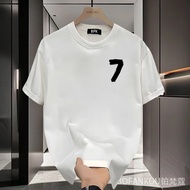 Baju T-Shirt Lelaki Nombor 7 | Katun Berkualiti (Ringkas Mewah) S-5XL