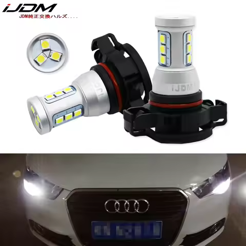 iJDM CANBUS No Error H16 LED 5202 PS19W PSY24W LED Bulbs for AUDI A3 8P 2008+ LED DRL Daytime runnin