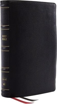 Nkjv, Deluxe Thinline Reference Bible, Genuine Leather, Black, Red Letter, Comfort Print: Holy Bible, New King James Version