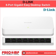 D-Link 8-Port Gigabit Easy Desktop Switch (DGS-1008A)