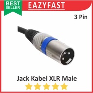 Canon XLR Male Audio Jack 3P Stereo Cable Pin 3P Pin Jack Connector Aux Plug Canare Mic Connector