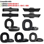 For Logitech Astro A50 Gen5 Gen4 Gen3 A50X Headphone Headband Head Band Beam Earpads Cushion Sponge 