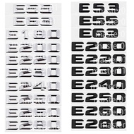 Metal Mercedes Benz E53 E55 E63 E180 E200 E220 E230 E240 E250 E260 E280 Car Sticker Modified Letter 