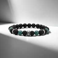 輪影Ring | 星環翡翠 x 黑曜石綠翡水晶手鍊