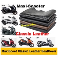 Maxi Scoot Classic Leather Seat Cover for Click NMAX Aerox PCX ADV Burgman