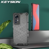 KEYSION Ốp Giáp Chống Sốc Cho Xiaomi Mi 12 12X 12 Pro 5G Ốp Lưng Điện Thoại Hình Tổ Ong Trong Suốt C
