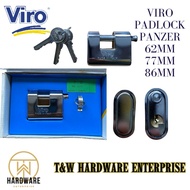 Viro Padlok Panzer 4115 62mm 4116 77mm 4117 86mm Armor Plated Padlock viro lock Padlock lock Coated With A Shield Of Mango