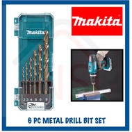 MAKITA HSS-CO 6PC Drill Bit Set METAL D-75758