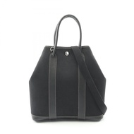 【二手】愛馬仕 HERMES 手提包 Garden File PM 黑色皮革 Garden File PM 黑色 女士二手 A