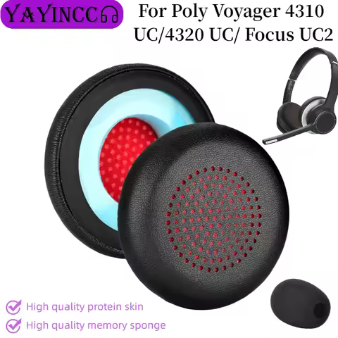 YAYINCC Replacement Ear Pads Cushions Earpads Earmuffs Repair Parts For Poly Voyager 4310 UC/4320 UC