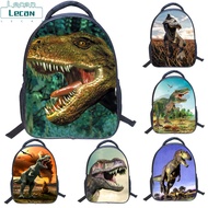 Lecandock กระเป๋านักเรียนสำหรับเด็ก,3D ขนาด14นิ้วกระเป๋าสะพายไดโนเสาร์เท่สวยงามของขวัญกระเป๋าสะพายไหล่สำหรับเดินทาง