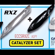 Exhaust cover set rxz catalyzer - cover slencer rxz catalyzer