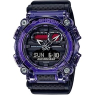 GA-900 GA-900TS-6A GA-900#21 PURPLE CLOTH STRAP MAT MOTO 2020 ANALOG-DIGITAL WATCH POWERSAVE AUTOLIG