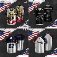 Malaysia 1957 Independence Day Round neck Jersey 2024 Retro Jersey Oversized Streetwear Malaysia 67t