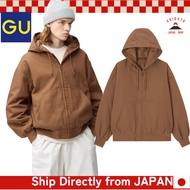GU Men's Padded Zip-Up Parka【Direct from Japan】