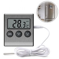 Fridge Thermometer Max/Min Records Stainless Steel Durable Thermometer