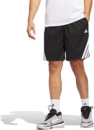 KPM98 Men's Half Pants, Legend 3-Stripes Basketball Shorts, Black/White (JI7576) J/M7, Black/White (
