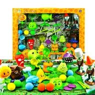 Plants VS Zombies Toys, Plant& Zombie 2 Dr Zomboss and Shadow Peashooter Toy Set Robot Doll PVZ Orna